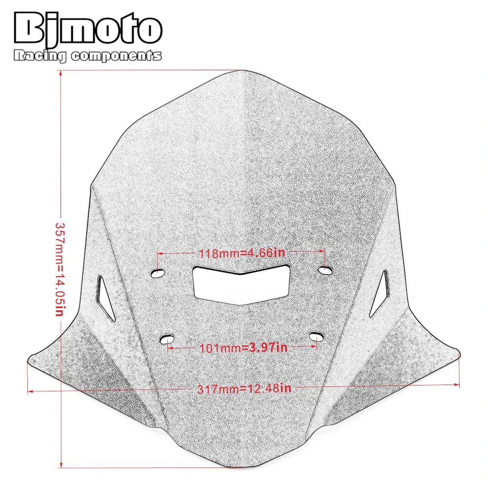 

BJMOTO new Motorcycle Wind Screen Windshield For Yamaha MT-10 MT10 MT 10 2016 2017 2018 2019 High quality Aluminum protector
