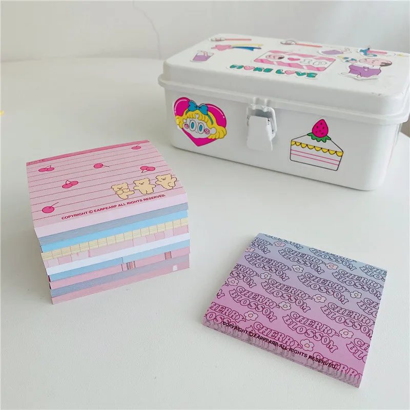 50 листов корейский мультяшный дневной бумажный блокнот для записей с