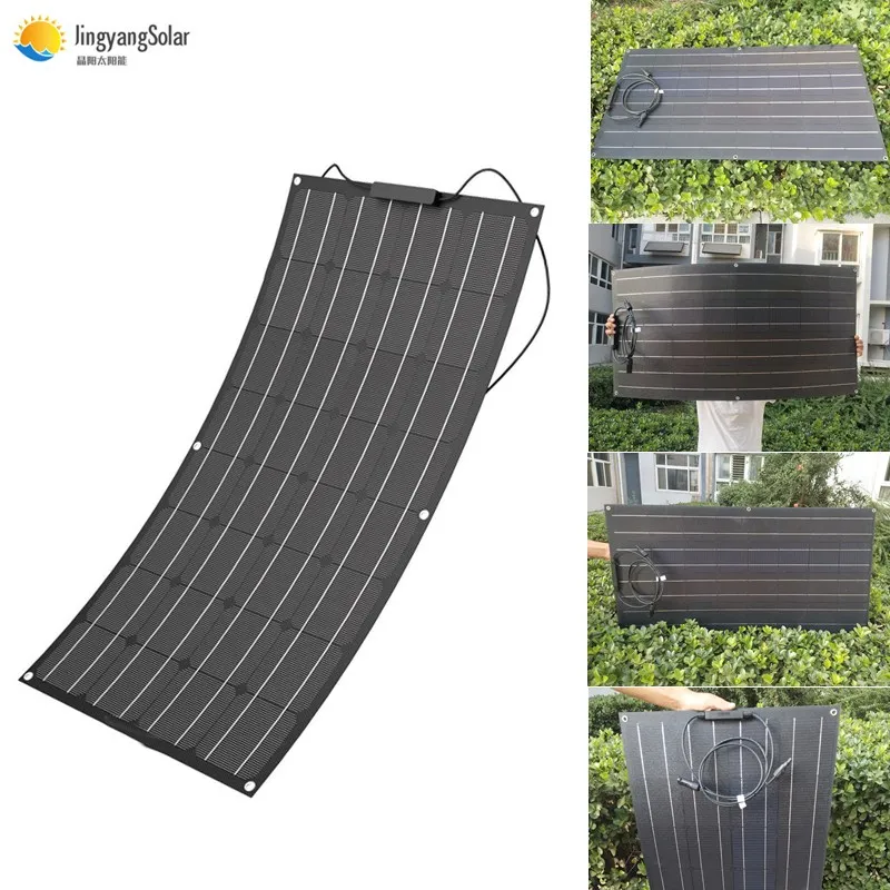 Китайский производитель 18v 100w ETFE Гибкий Кронштейн солнечная панель монокристаллическая солнечная батарея 12v солнечное зарядное устройство по низкой цене
