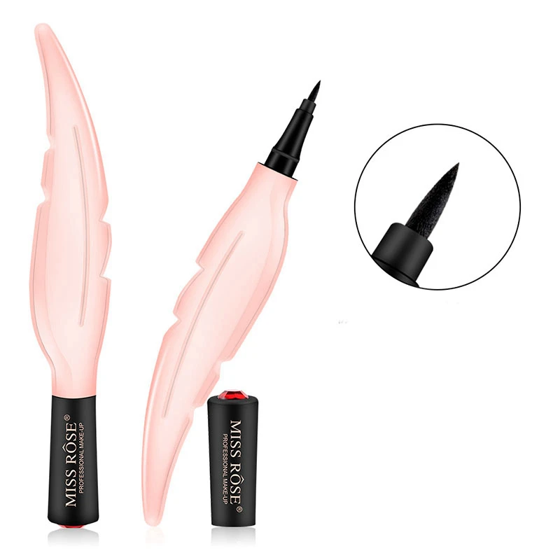 Жидкая Водонепроницаемая подводка для глаз долговечная тонкая Черная Подводка