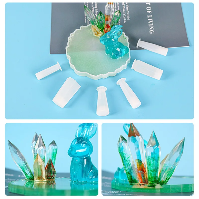 

1 шт., Прозрачная силиконовая форма для подвесок из эпоксидной смолы