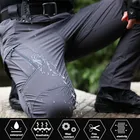 Для мужчин Военная Тактическая брюки Водонепроницаемый брюки карго Для мужчин дышащая армия однотонная Цвет армейские длинные брюки работы джоггеры S-5XL