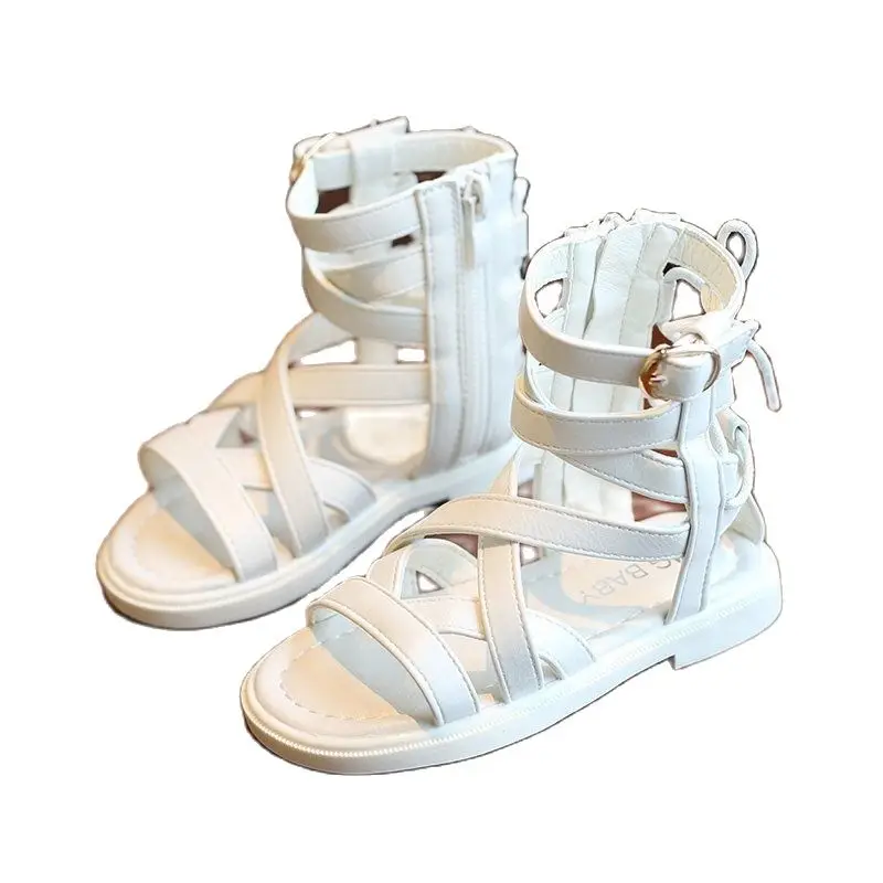 Новинка лета 2020 детская обувь в римском стиле сандалии для девочек с мягкой