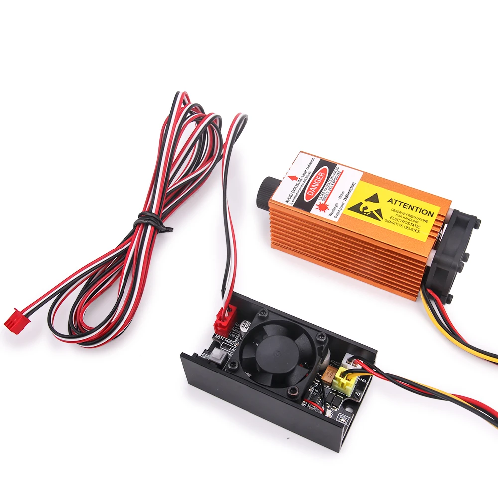 15 Вт регулируемый фокус сине фиолетовый лазерный модуль с гравировальным