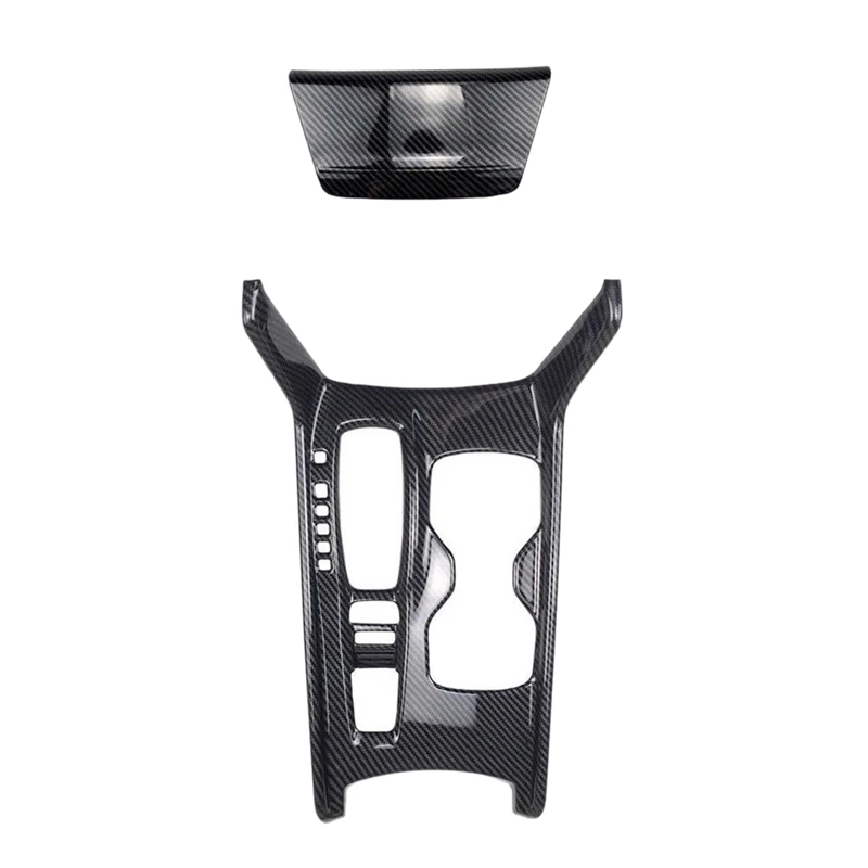 Углеродное волокно интерьер коробки передач Панель вырез Крышка для Honda Accord 2018 и