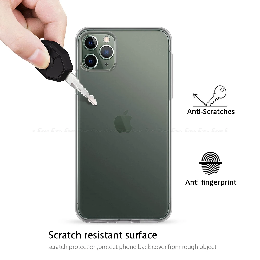 Прозрачная мягкая силиконовая задняя крышка для iPhone 12 mini 11 Pro XS Max XR X 6 6S 7 8 Plus 5 5S 5C SE