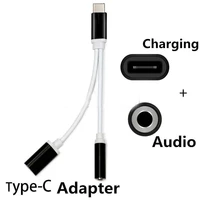 2 in 1 charger and audio type c earphone headphone jack adapter connector 3 5mm aux headphone jack for samsung s5 s6 s8