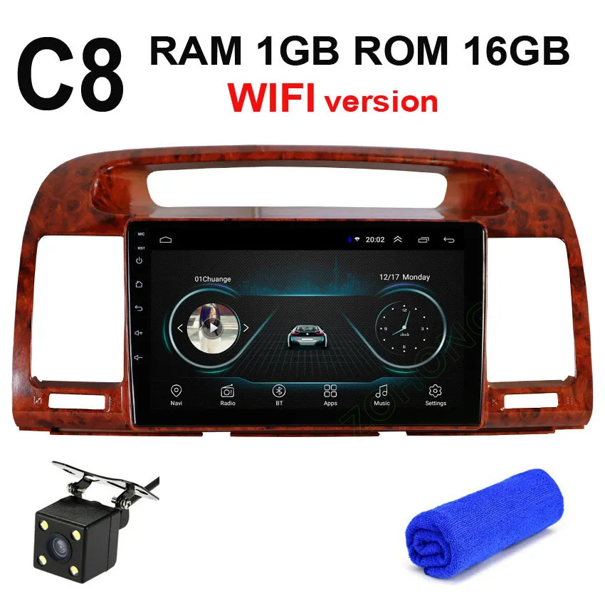 tree C8 GPS CAM DSP36EQ 2.5D Android автомобильный мультимедийный dvd-плеер для Toyota Camry 2002 2003 2004 2005 2006 авто автомобильный радиоприемник с навигацией GPS WI-FI - Цвет: tree C8 GPS CAM