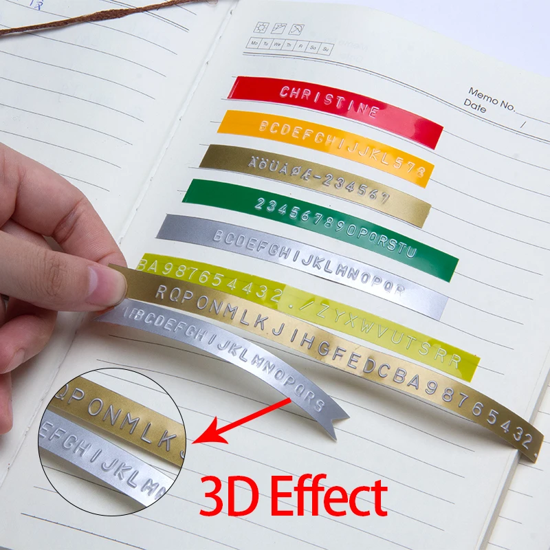 UniPlus 5 шт. Dymo 3D Label Maker 9 мм цвет древесины Совместимость для Motex E-101 M1610 принтер