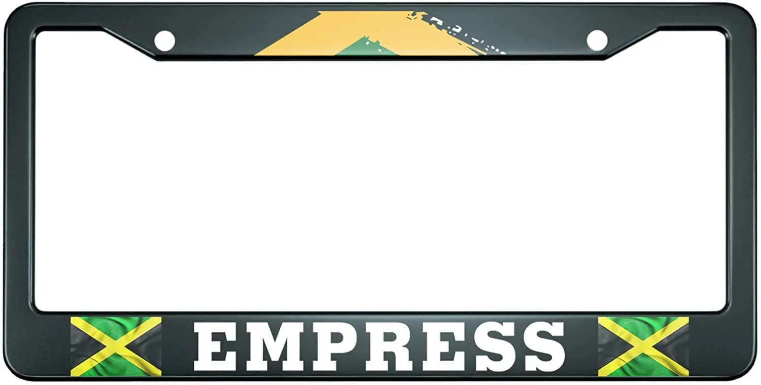 

Рамка для номерного знака с надписью «Empress», металлическая Обложка для номерного знака, передние рамки для номерного знака, рамка для автомо...