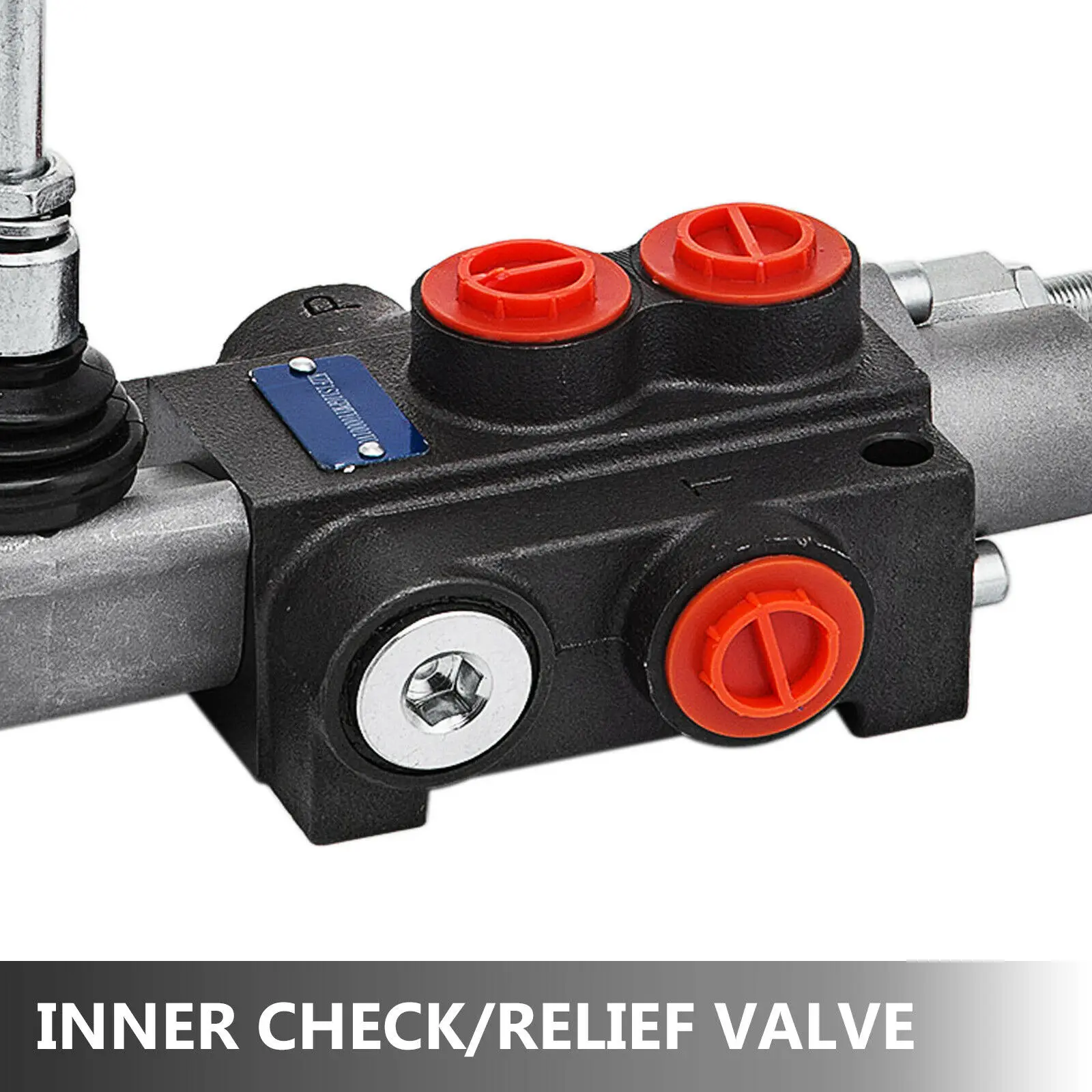 

VEVOR 1 2 4 5 6 Spool Monoblock Double Acting Cylinder Hydraulic Directional Control Valve 11Gpm for Tractors Loaders Tanks