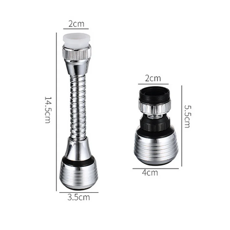 Вращающийся на 360 градусов кран для кухни регулируемый двухрежимный распылитель