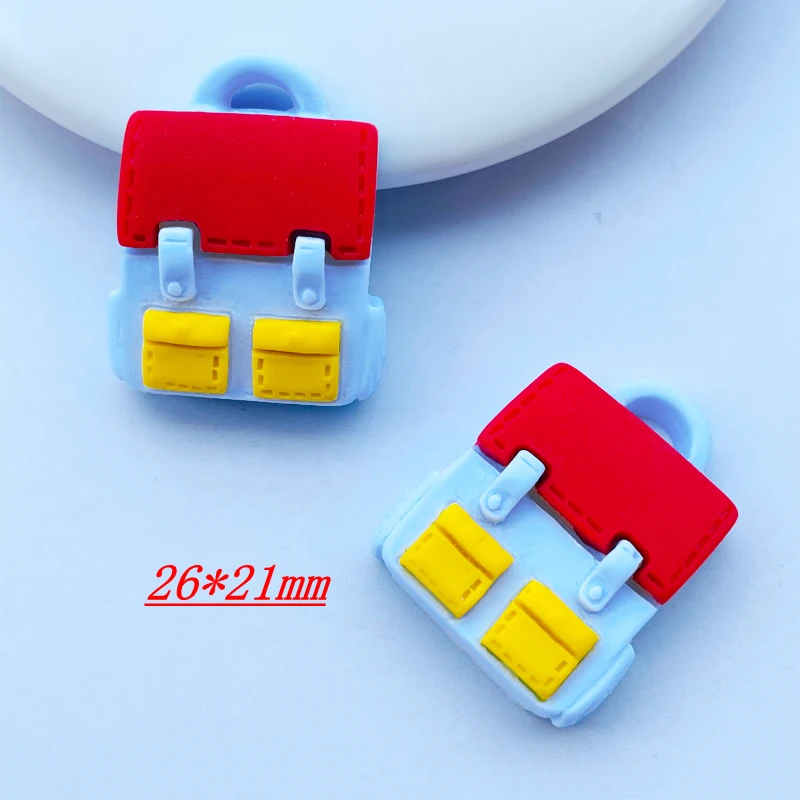 

10 New Kawaii Cute Cartoon School Supplies Series Resin Flat DIY Crafts Scrapbook Hair Bow Center Accessories Embellishment A32