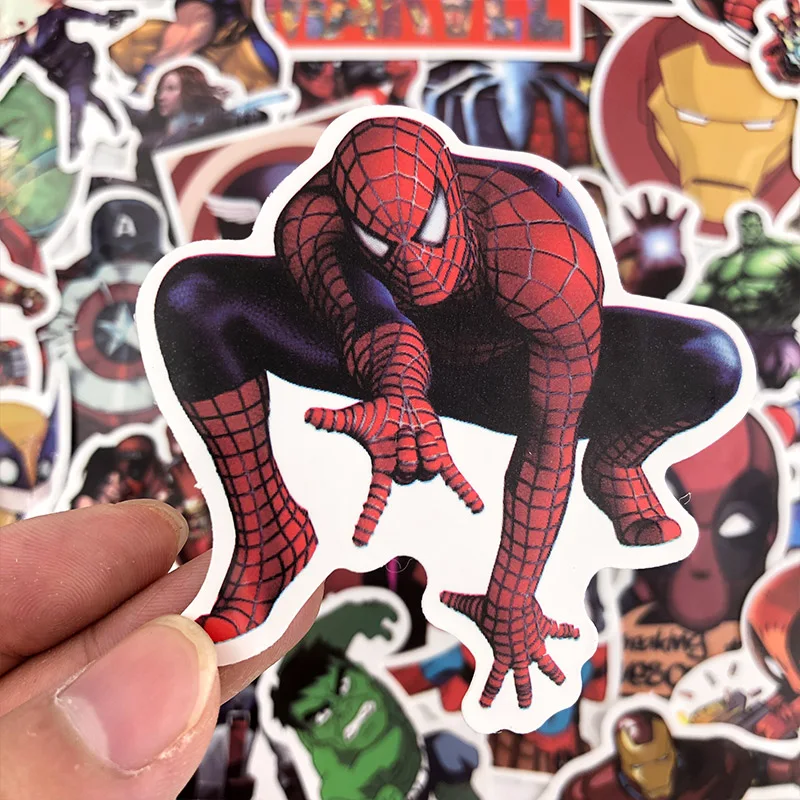 50 шт. милые водонепроницаемые наклейки s для MARVEL граффити наклейка для скейтборда багаж ноутбук блокнот "Гитара" автомобиль