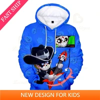 browlings tick and star cartoon hoodie nita game 6 to 19 years kids max sweatshirt 3d hoodie boys girls tops children clothes