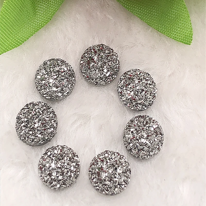 80PCS AB 12mm Round ResinRhinestone Scrapbook Wedding DIY Crafts | Rhinestones