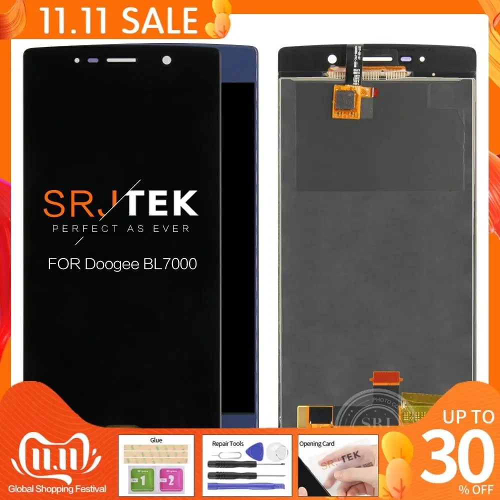 

5.5" LCD For Doogee BL7000 Display Touch Screen 100% Original For Doogee BL7000 LCD Digitizer Glass Panel Replacement Parts