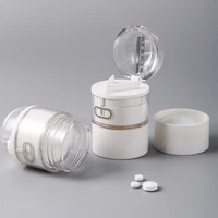 4 in 1 portable 4 layer pill case powder tablet grinder pill cutter medicine splitter box container storage crusher health care