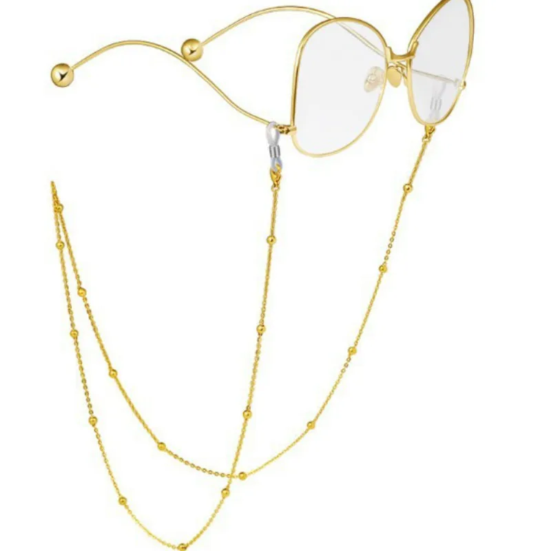 

New Metal Bead Chain Sunglasses Chain Women Reading Glasses Hanging Neck Chain Largand Glasses Chain Eyeglasses Strap
