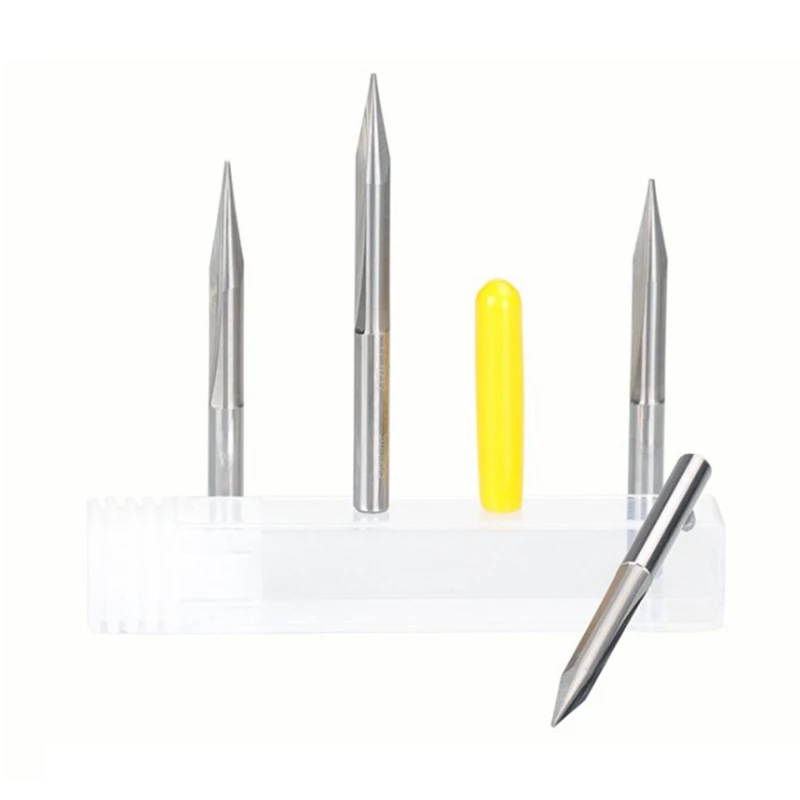 Набор концевых фрез комплект из 11 твердосплавных насадок с 2 канавками и