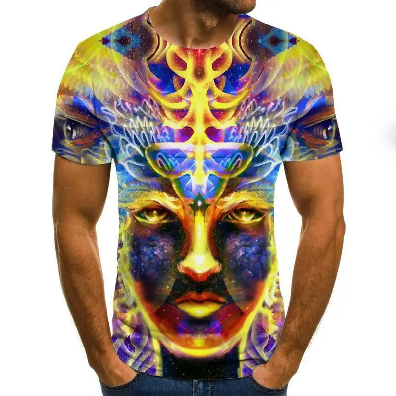 

2020 Hip Hop Men 'S T Shirt Summer New Style 3d Printed Short Sleeves Male Fashion Top Streetwear
