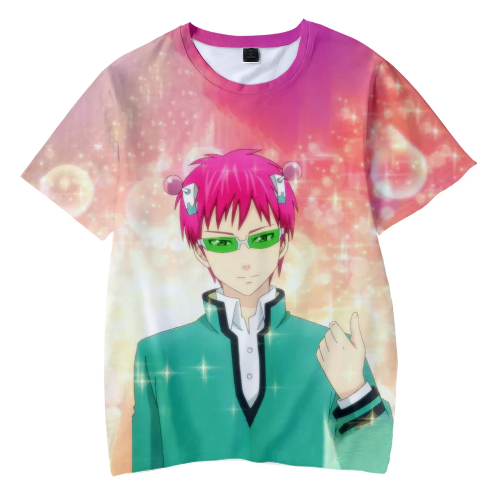 

2021Hot Sale Anime Saiki Kusuo No Sai-Nan3D Printed T-Shirt Unisex Fashion Casual Harajuku Round-neck Short Sleeve Streetweart