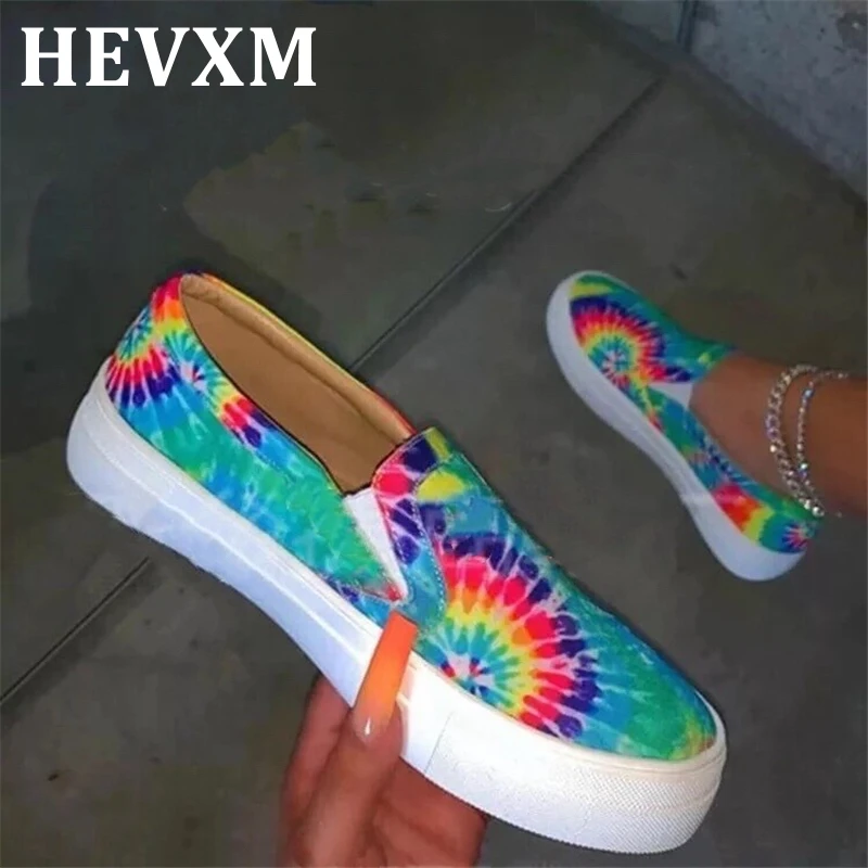 

Женская обувь в стиле «граффити»; Женская обувь на плоской подошве Эластичная лента с подошвой из вулканизированной Женская Удобная Обувь ...