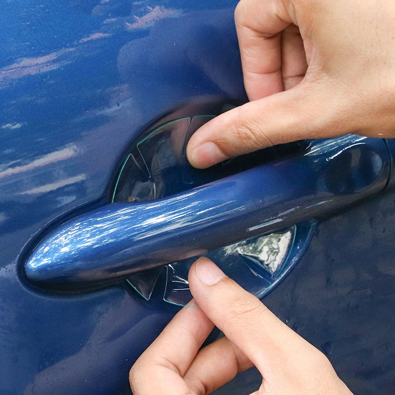 4 шт. невидимая Автомобильная дверная ручка царапины автомобильные тряпки