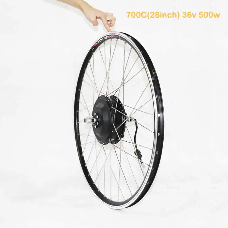 700C36v500wwheel 36 В 48 В моторное колесо 36 В 350 Вт/500 Вт 48 В 350 Вт/500 Вт высокоскоростное Бесщеточное зубчатое колесо мотор для электровелосипеда передний привод - Цвет: 700C36v500wwheel