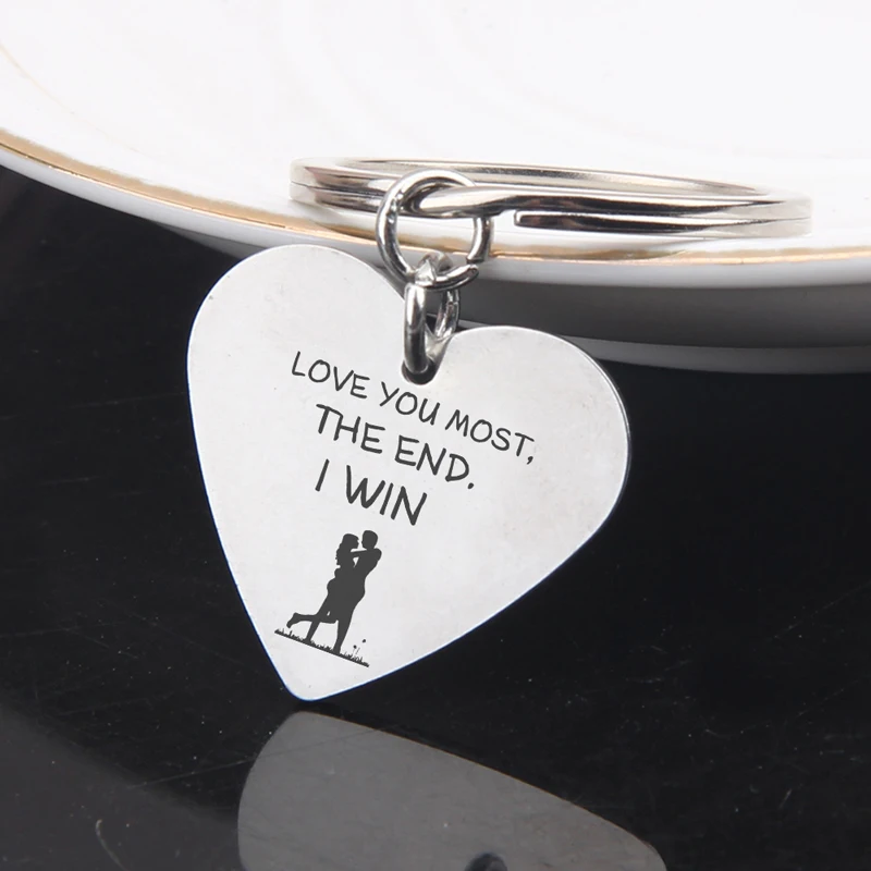 Любовь ювелирное изделие сердце брелок ручное теснение люблю тебя большинство