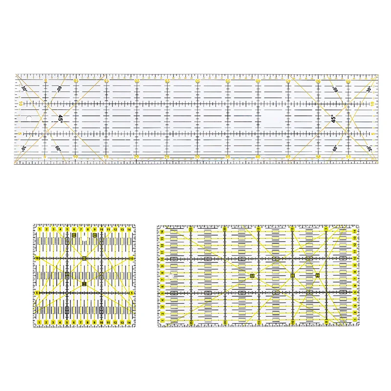 MIUSIE 3 шт. высококачественная акриловая многофункциональная линейка для одежды