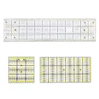 Многофункциональная линейка для одежды MIUSIE, 3 шт., высококачественная акриловая прозрачная линейка, для шитья, лоскутных ножек, линейки для резки ткани