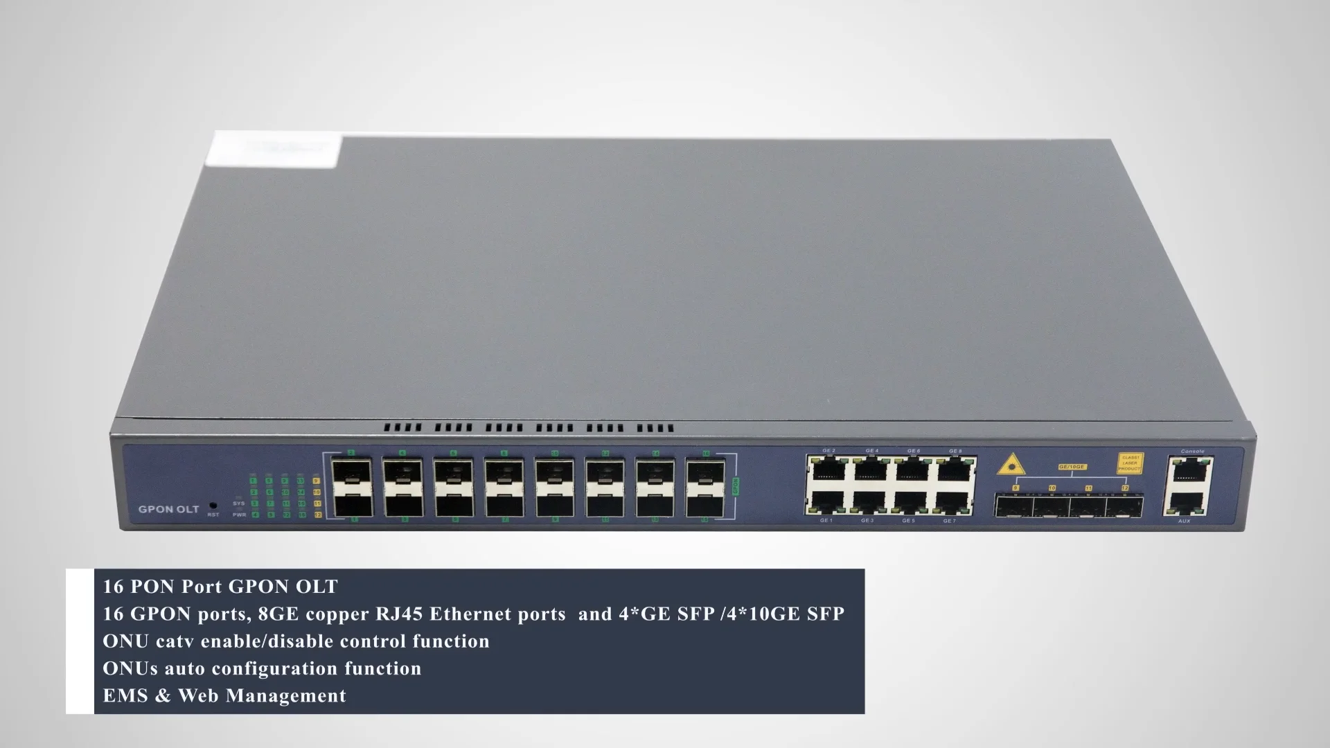 

GPON OLT 16 Ports mini olt support different brand XPON ONU