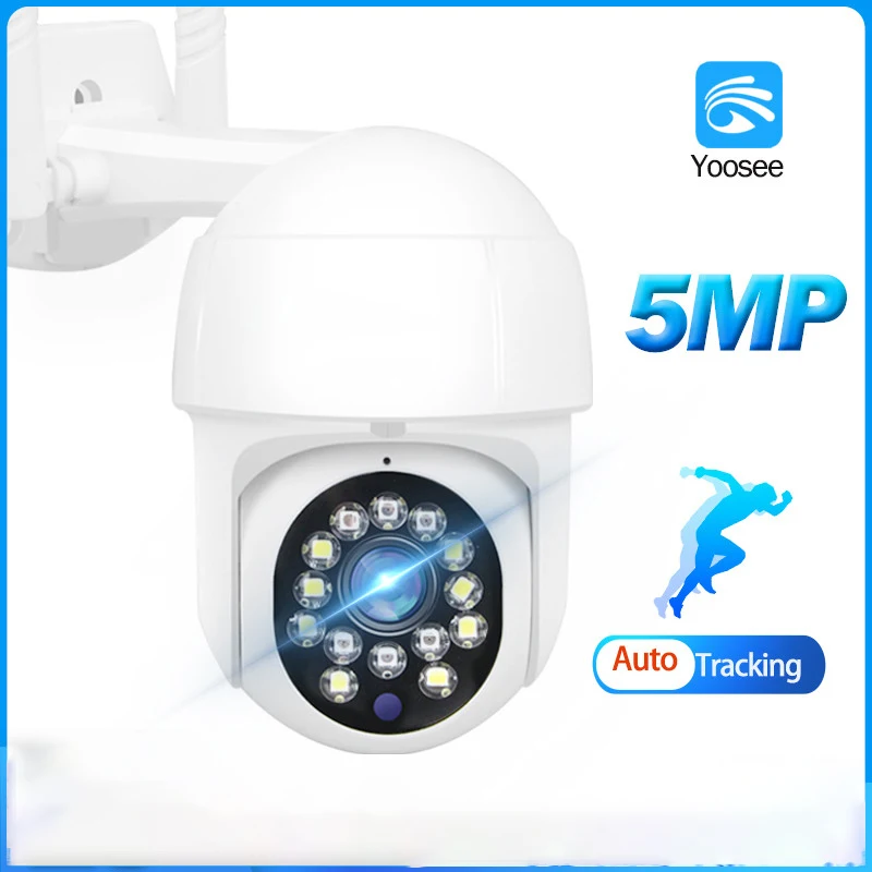

WiFi IP Camera 5MP Smart Home Video Surveillance Camera AI Tracking 1080P Mini PTZ Camera Outdoor Dome CCTV Security Camera