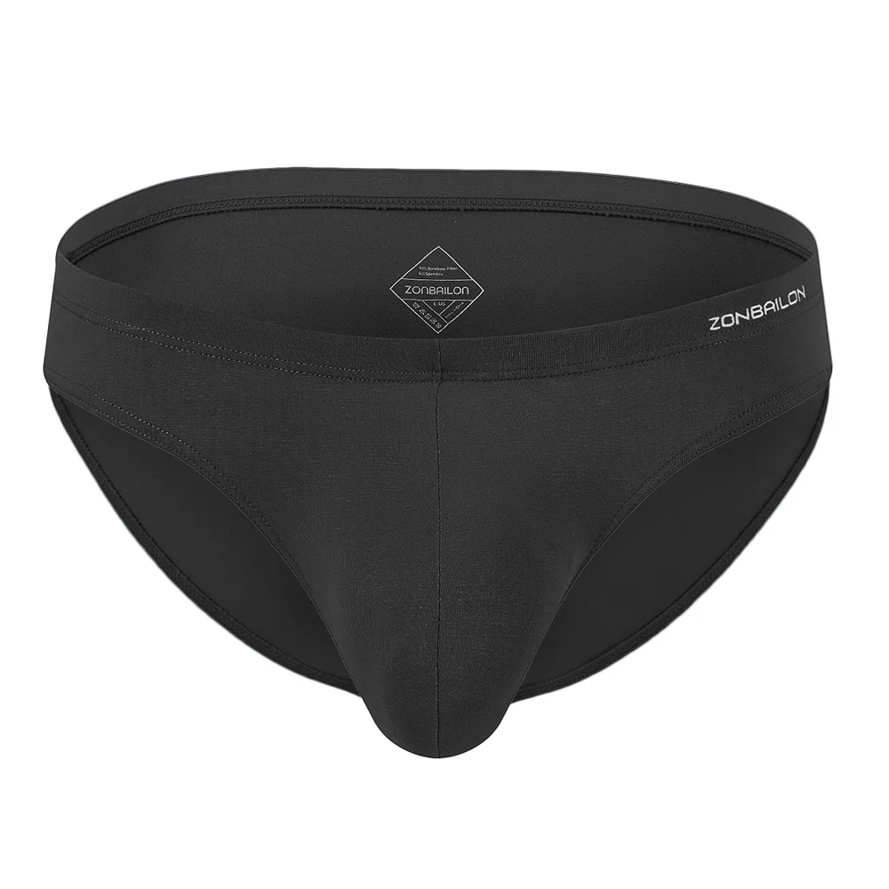 Mens Briefs Brand Soft Shorts Briefs Bamboo Underwear Set with Pocket Swimming Briefs Comfortable Breathable Mens Briefs Pack