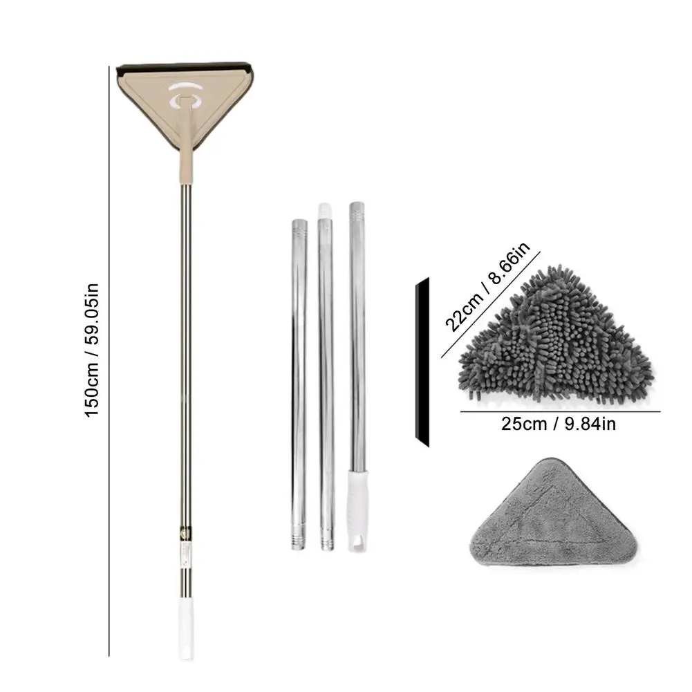 

Microfiber Chenille Deep Clean Mop Window Cleaner Mop For Car Household Dust Ash Multifunctional Triangle Mop Lazy Dust Mop