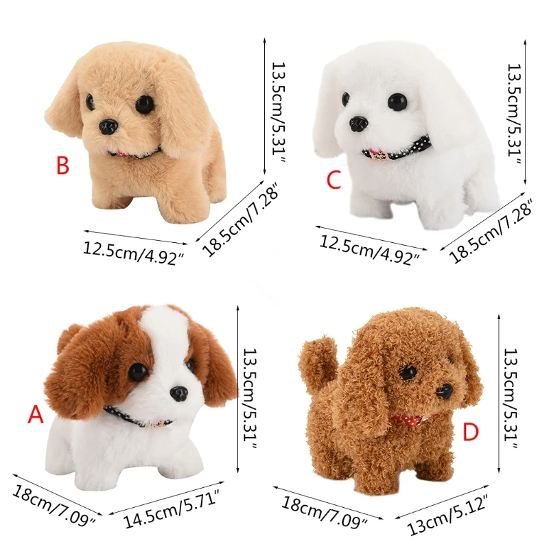 

Different Styles of Creative Electric Toy Super Cute Toddler Wagging Tail Collar Lovely Puppy Halloween Gift for Kids