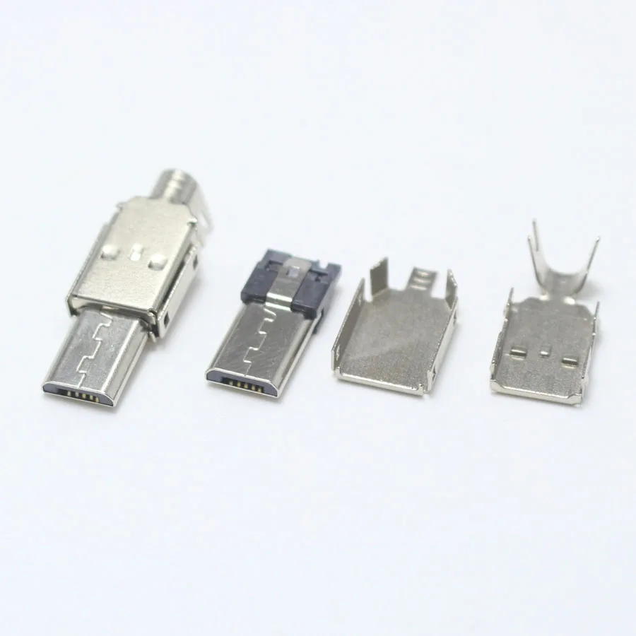 EClyxun Micro USB 5PIN сварочный разъем 10 комплектов штекер зарядное устройство 5P для
