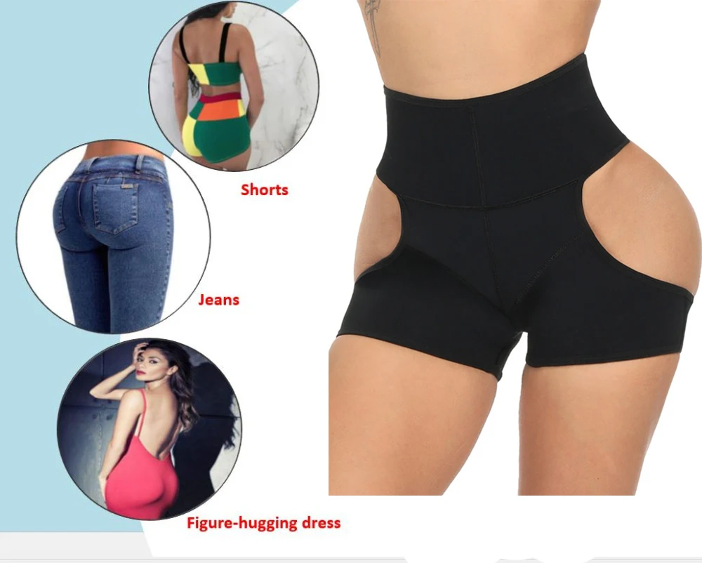 Booty Hip Enhancer Невидимый подъемник прикладом Утягивающие трусы пуш-ап нижние бойшорты сексуальное моделирующее белье трусики