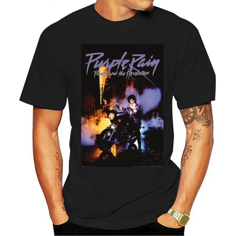

Inspirational Classic Retro T-shirt For Men Purple Rain Unisex Black New Unisex Funny 2020 casual stylish retro Unique For Male