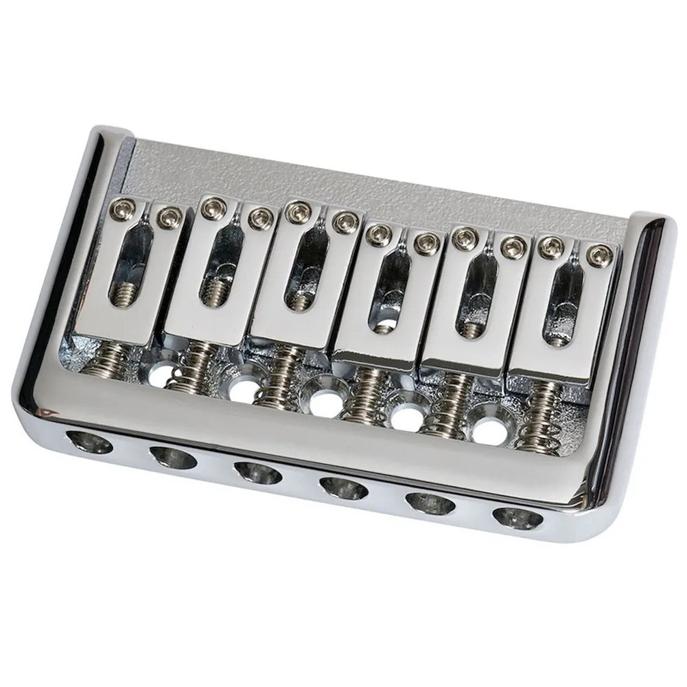 

Non-Tremolo Electric Guitar Hard Tail 6 String Bridge Saddle For ST And TL Hardtail String Through Body Design W/ Hex Key Screws