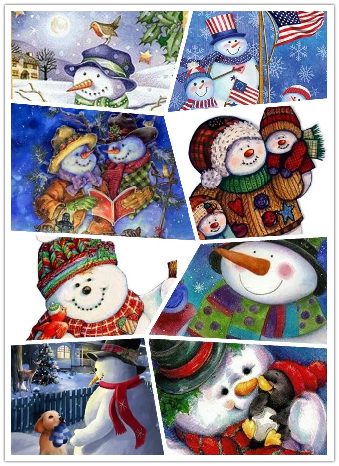 Boneco de neve 5D Pintura Diamante Diy наборы вышивки из искусственных элементов мозаика домашний
