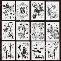 new animals and plants pet hollow decor diy graphics painting scrapbooking stamp ornament album embossed template reusable