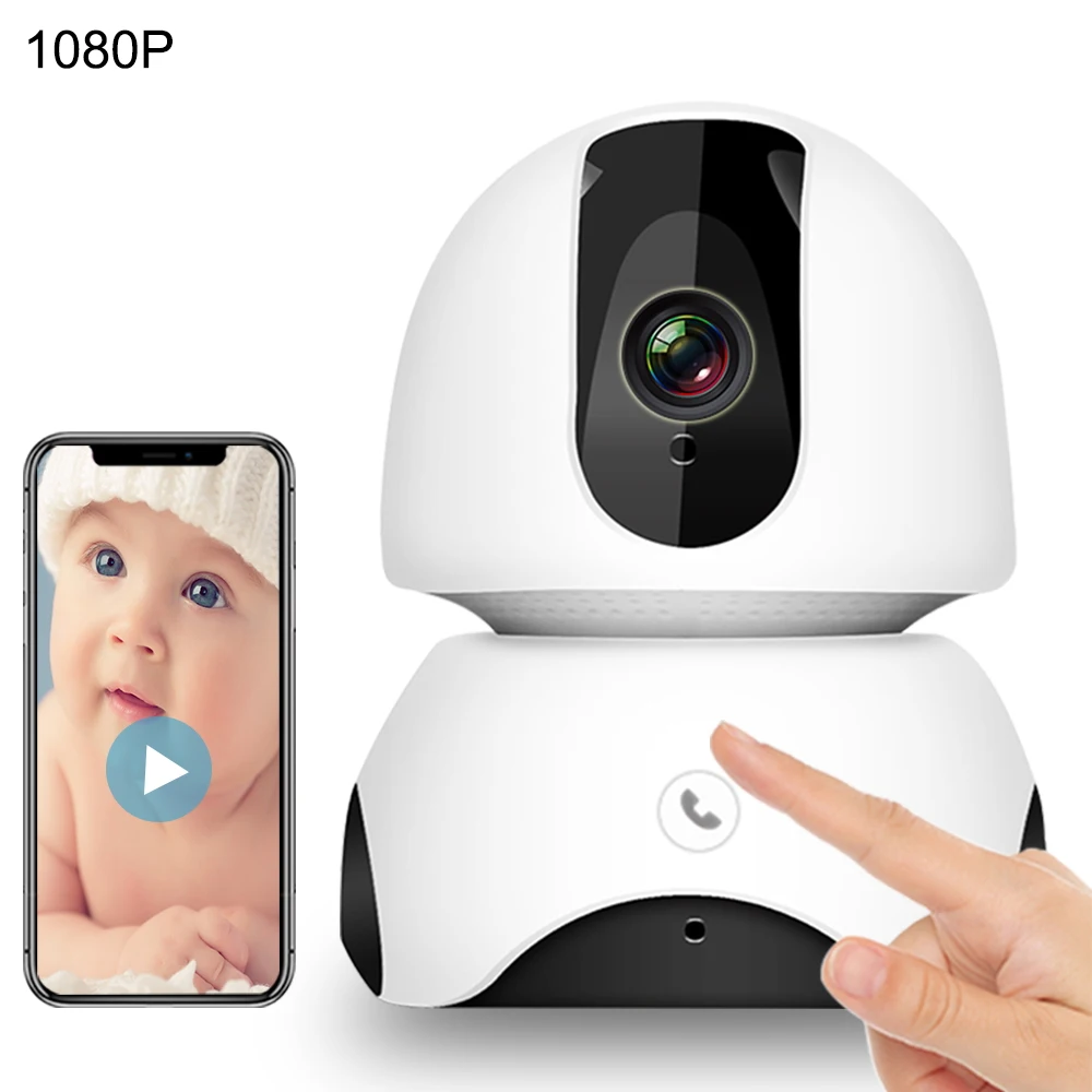 Wi-Fi Детский Монитор 2MP HD детский монитор сна няня ночного видения автоматическое отслеживание одного касания вызова двухсторонний аудио домофон детский телефон