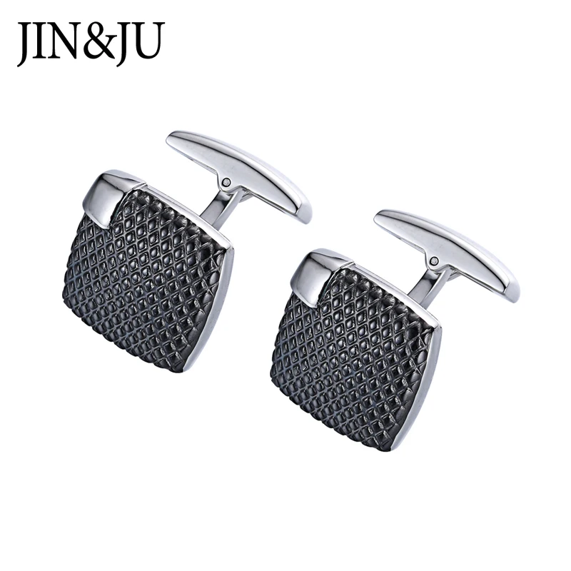 

JIN&JU Stainless Steel Cufflinks Shirt For Mens Luxury Quality Business Cuff Links Man Jewelry Gift Relojes Gemelos Camisa