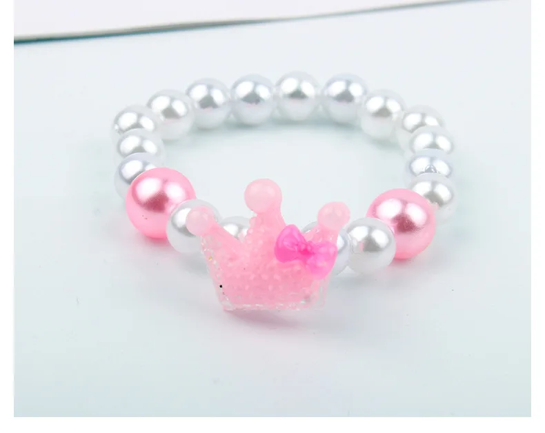 Мультяшный браслет из бисера игрушки для детей сделай сам корона Рапунцель