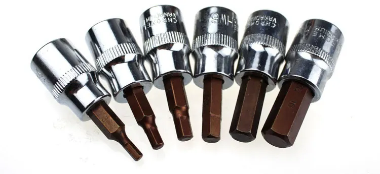 1 шт. 3/8 привод Torx Hex Phillips Pozi торцевые биты T50 T55 T60 отвертки H8 H10 торцевые шестигранные отвертки