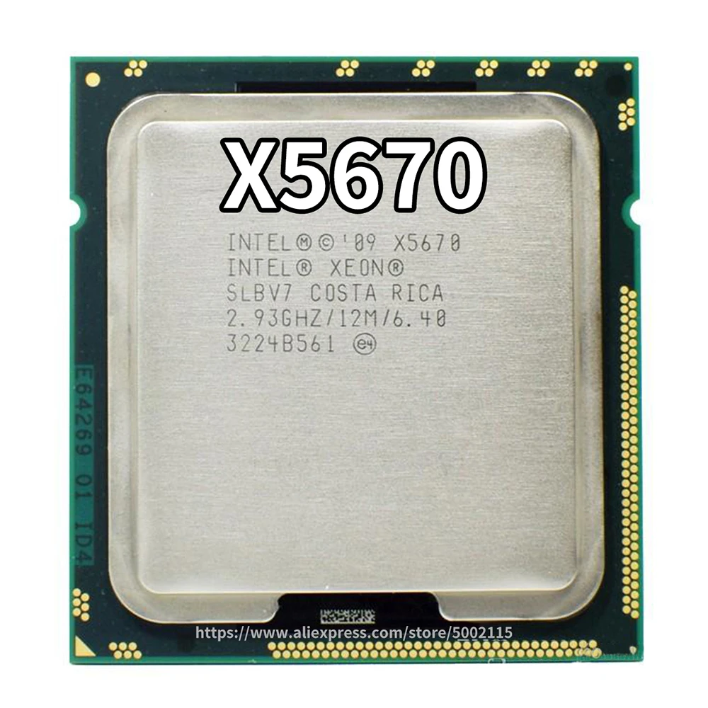 Процессор Intel Xeon X5670 2,93 ГГц LGA 1366 12 МБ кэш L3 шесть ядер серверный ЦП X5670