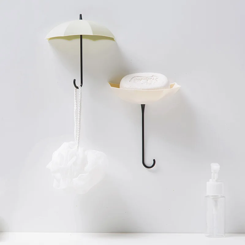 3 шт./компл. креативный настенный крючок в форме зонта цветной держатель для