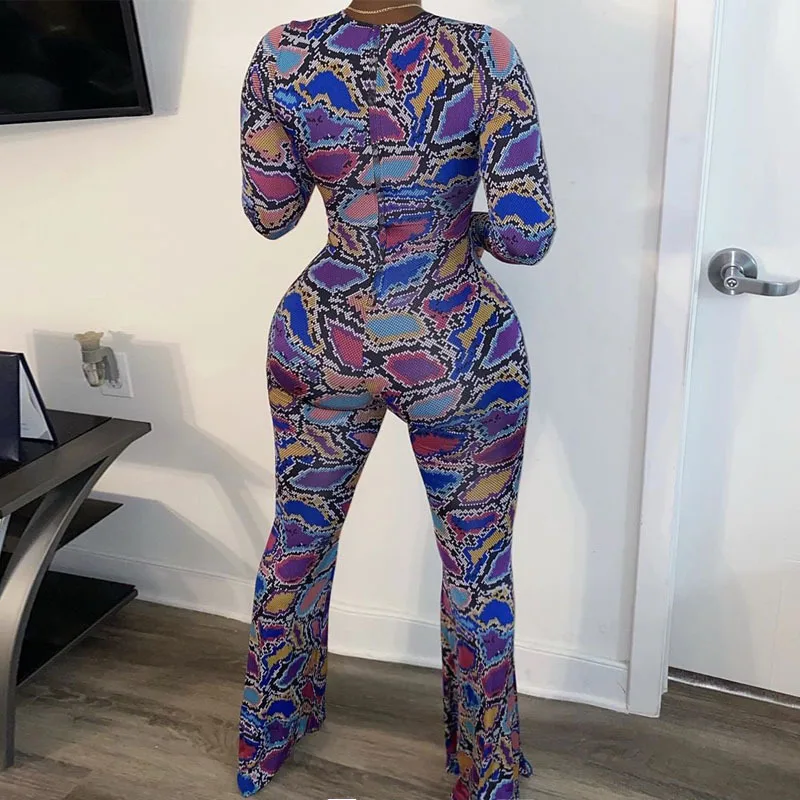 Женский Ажурный комбинезон на завязках уличный с длинным рукавом и высокой